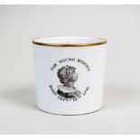 An English porcelain mug, early 19th century,