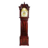 A George III mahogany longcase clock, late 18th century,