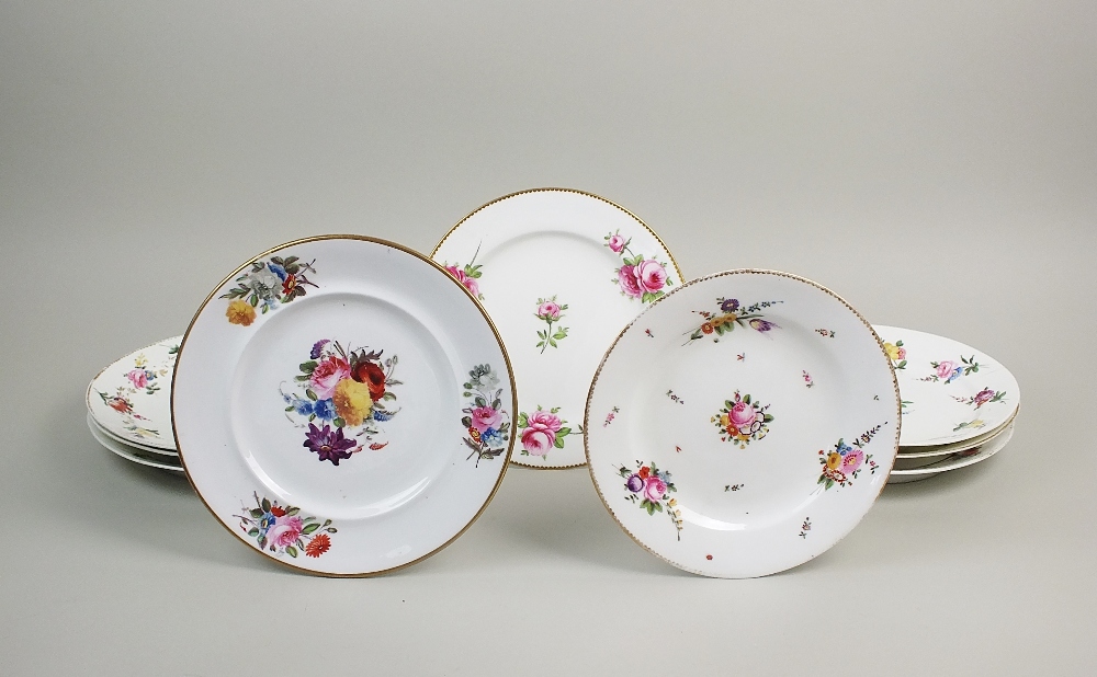 A Nantgarw porcelain plate, circa 1820,