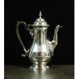 A George III silver coffee pot, William Cripps, London 1761,