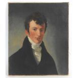 British School, 19th century, Portrait of a gentleman,