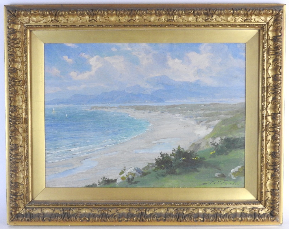 Robert Fowler (1853-1926) A pair of coastal views, both signed lower right, oil on canvas,