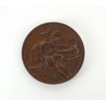 A George IV bronze medal, dated 1824, by W.