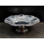 A Victorian silver pedestal dish, William Hutton & Sons Ltd, Birmingham 1899,