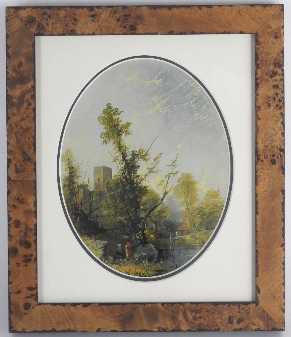 Attributed to Thomas Creswick (1811-1869) A pair of river landscapes, oil on board, - Image 2 of 2