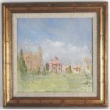 Peter Jamieson (British school, 20th century) Country house fete, signed lower right,