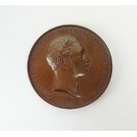 Victoria, bronze medal, to commemorate marriage of Prince Albert to Queen Victoria, bust of Albert,