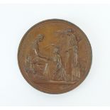 A mid-19th century Great Exhibition Hyde Park 1851 prize medal, by W and L.C.