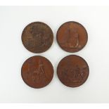 Four Victorian medals by W.