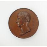 Victoria, bronze Laudatory medal to 'Brodie', dated 1841, by W.