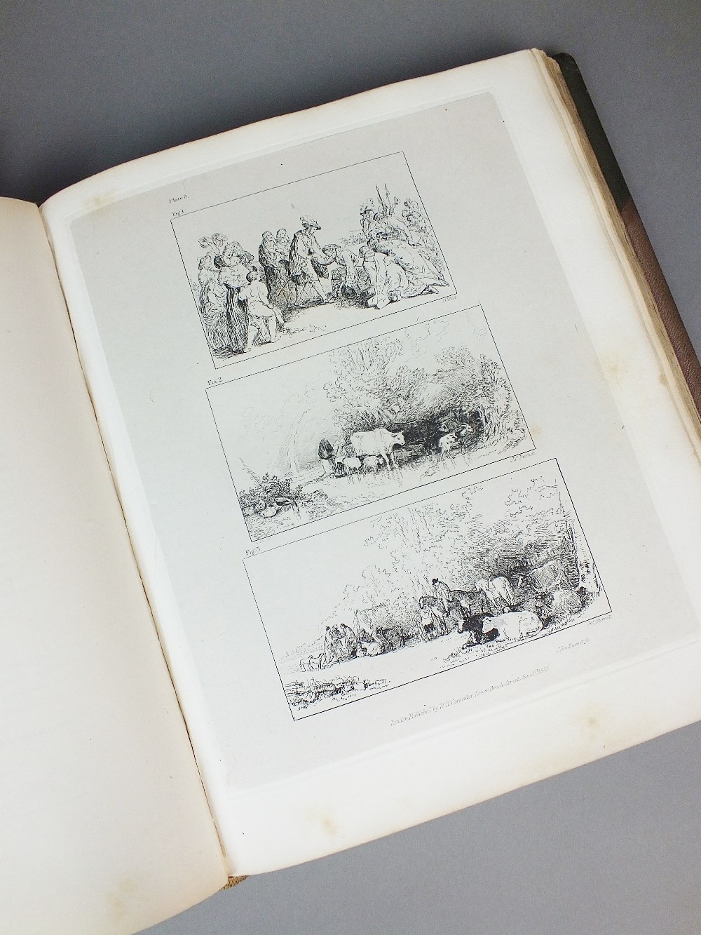 BURNET, John, A Treatise on Painting in Four Parts. 4to 1850. Half green morocco gilt.