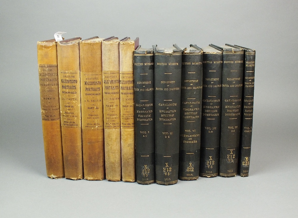 SMITH, John Chaloner, British Mezzotint Portraits, 4to, 4 parts bound in 5 vols,