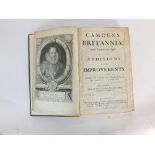 CAMDEN, William, 'Britannia', 1st Gibson edition, folio, 1695, recent half calf, cloth boards,