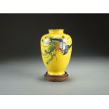 A Japanese cloisonne vase, Taisho period,