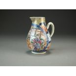 A Chinese famille rose sparrow beak jug, Qianlong, of bellied form with plain loop handle,
