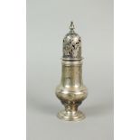 A George III silver sugar caster, ID, London 1764,