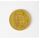 A Victoria young head shield back sovereign,