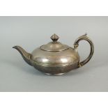 A George IV silver teapot, Rebecca Emes & Edward Barnard, London 1822,