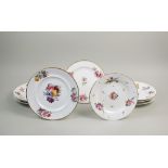 A Nantgarw porcelain plate, circa 1820,