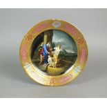 A 'Vienna' porcelain plate, early 20th century,