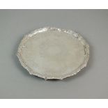 A Victorian silver salver, Albert Henry Thompson, Sheffield 1897,