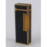 A Dunhill gold plate and lacquer cigarette lighter, approx 6.5cm high.