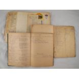A collection of mainly WW II ephemera, including German and English Internee and POW post,