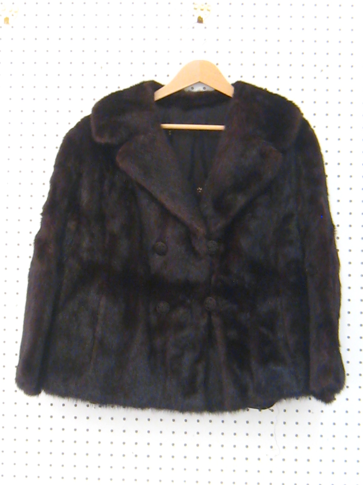 A mink fur jacket, size S.