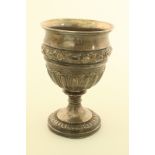 A George IV silver cup,