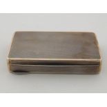 A silver box with engine turned finish, German 925 assay marks. 11x7x2cm. wt. 164gm.