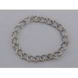 A Links London silver collar, composed of interlocking scroll links, 93 gms,