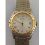 EBEL Wave, a gentleman's stainless steel and 18 carat gold quartz wristwatch, no.