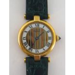 CARTIER Vendome, a lady's vermeil quartz wristwatch, no.