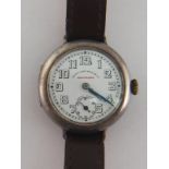 WEST END WATCH Co. 'Keep Sake', a first quarter 20th century silver manual wind wristwatch, no.