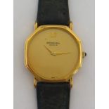 RAYMOND WEIL, a gentleman's gilt metal and stainless steel dress watch,