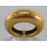 CHAUMET, a 1970s 18 carat gold ring, signed and numbered 103305, French standard mark,