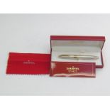 Sheaffer Imperial, a silver fountain pen, with VF 18 carat gold nib, cartridge filler, in its box