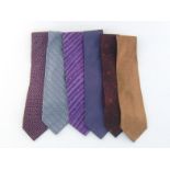 Lanvin Paris:- Six gentlemen’s silk ties