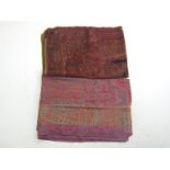 Two Kashmir stoles, each approx. 205 x70cm.