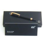 Montblanc, Starwalker, a black resin fine liner pen, together with its box and paperwork