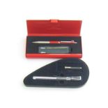 Harley Davidson with Waterman, a chrome plated and enamel fountain pen, with medium nib, cartridge