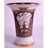 A RUSSIAN IMPERIAL ST PETERSBURG VASE signed A Napvokov. 8.25ins high.