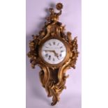 A GOOD 19TH CENTURY FRENCH ORMOLU CARTEL CLOCK by Etienne & Descamps of Paris, in the Chinese taste,