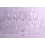 A SUITE OF THOMAS WEBB CUT CRYSTAL GLASSWARE. (qty)