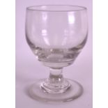 A GEORGE III GLASS RUMMER. 5Ins high.