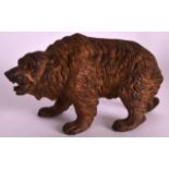 Attributed to Bergmann (1861-1936 A fine and rare cold painted bronze model of a scowling bear,