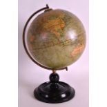 A PHILIPS BRITISH EMPIRE GLOBE by George Philip & Son of London. 1Ft 1ins high.