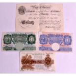 A COLLECTION OF GREAT BRITISH BANK NOTES C1932 1928, 1948 & 1968. (4)