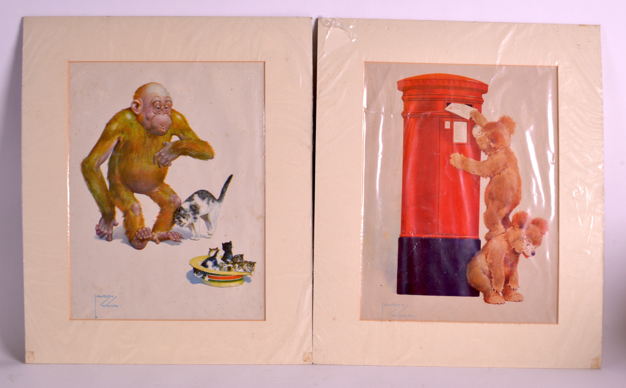 A SET OF FOUR LAWSON WOOD PRINTS. (4) - Image 2 of 2