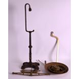 A PAIR OF 19TH CENTURY WEIGHING SCALES with weights.